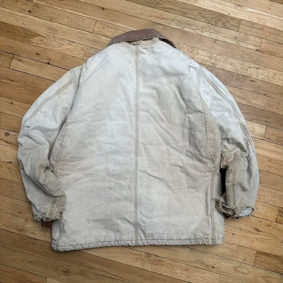 Vintage Carhartt Jacket Washed beige White - Picture 5 of 5